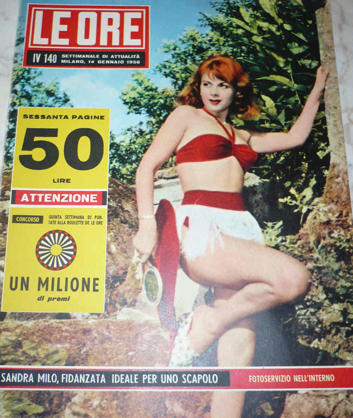 ORE | LE magazine side cover Issue 140 14 January 1956
