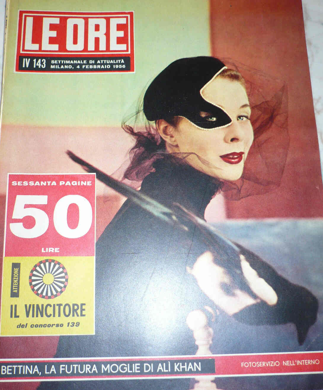 ORE | LE magazine side cover Issue 143 4 February 1956