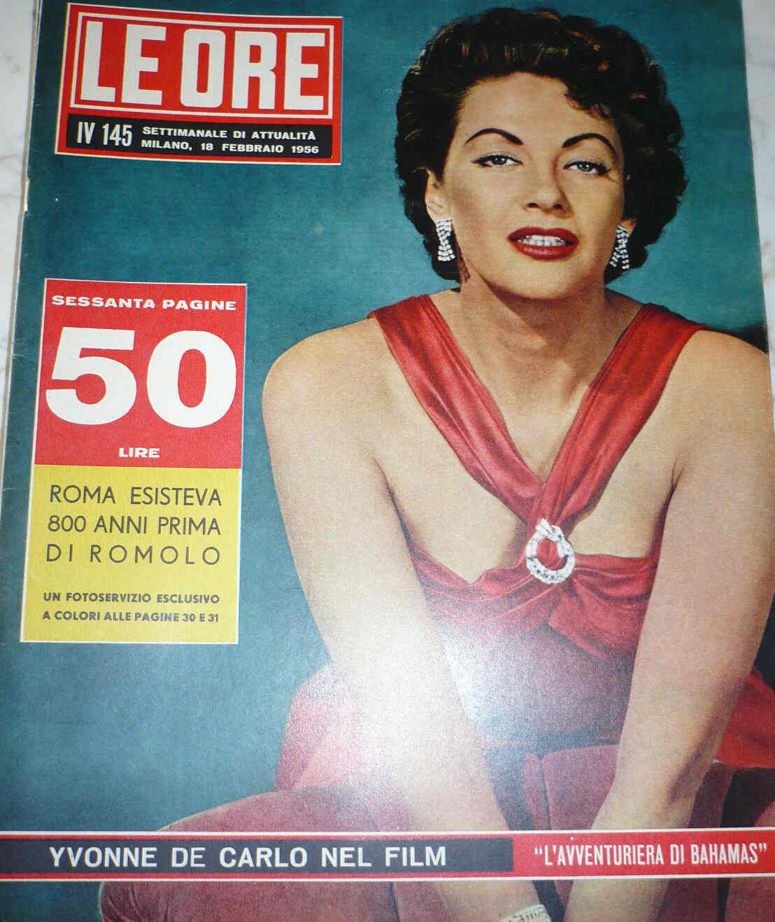 ORE | LE magazine side cover Issue 145 18 February 1956