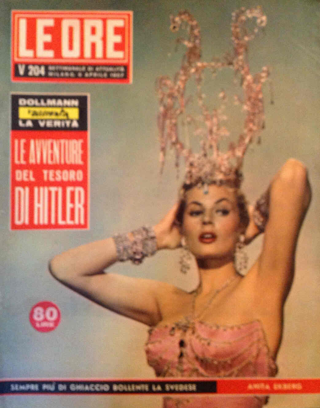 ORE | LE magazine side cover Issue 204 6 April 1957