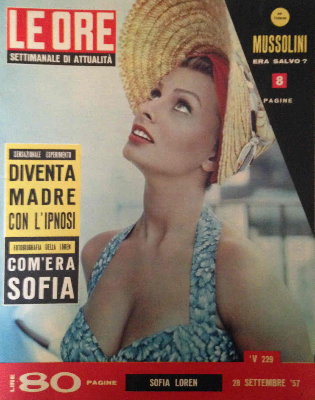 ORE | LE magazine side cover Issue 229 28 September 1957