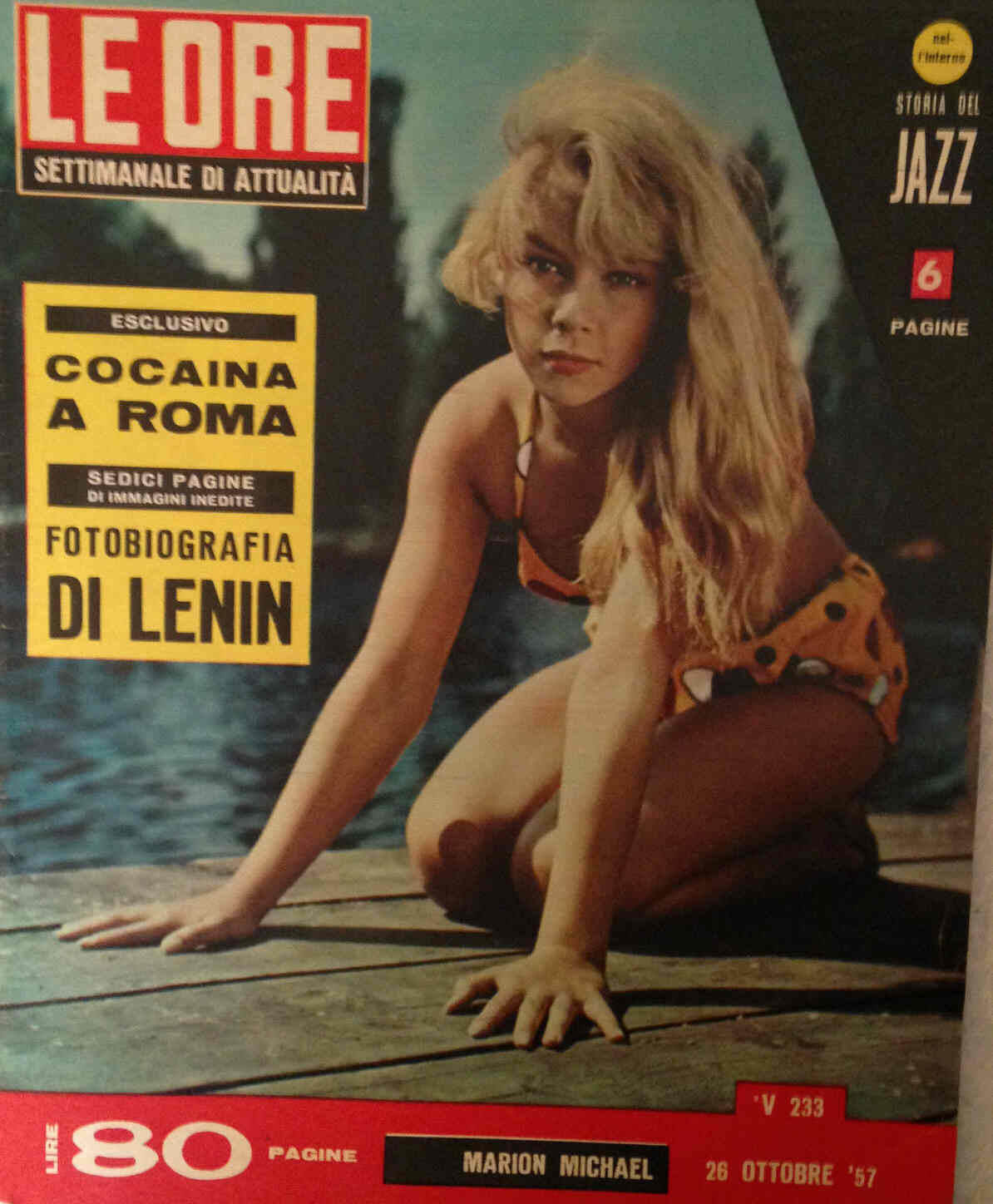 ORE | LE magazine side cover Issue 233 26 October 1957