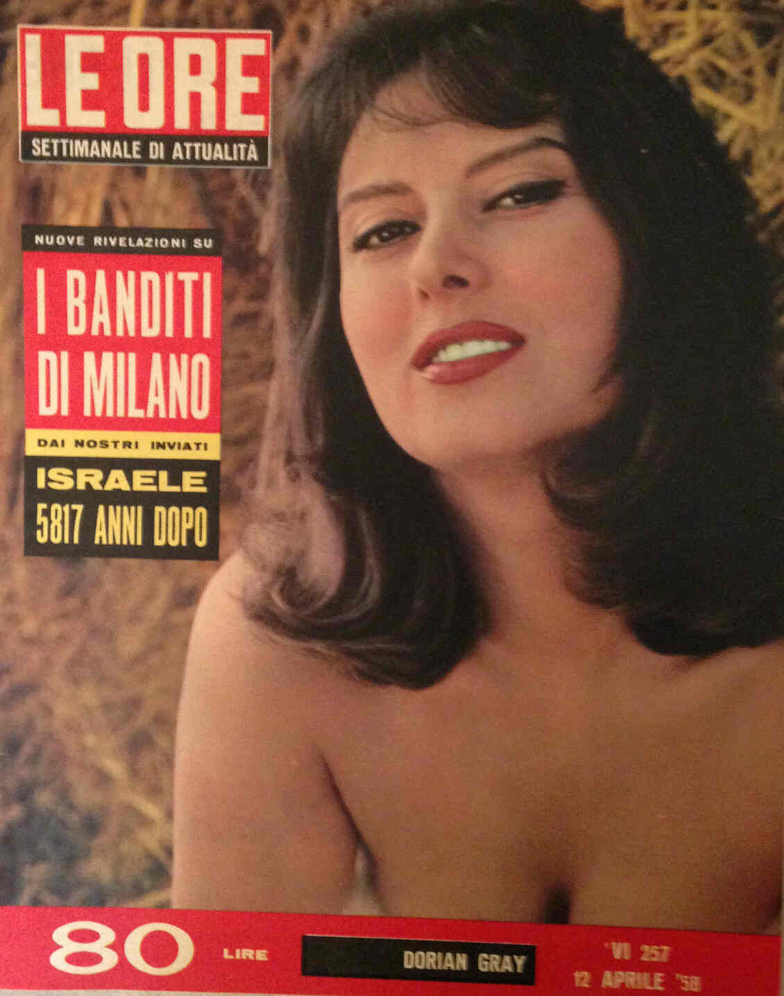 ORE | LE magazine side cover Issue 257 12 April 1958