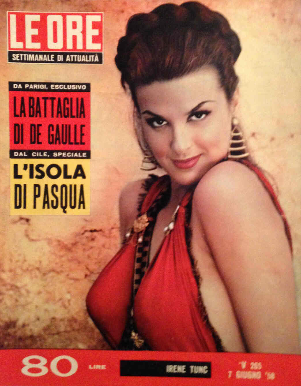 ORE | LE magazine side cover Issue 265 7 June 1958