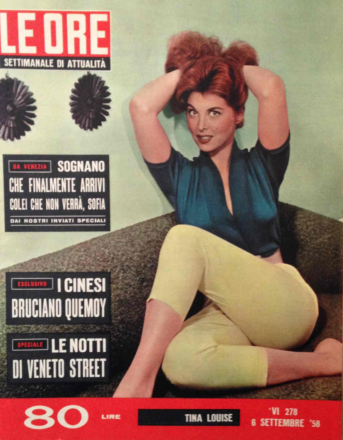 ORE | LE magazine side cover Issue 278 6 September 1958