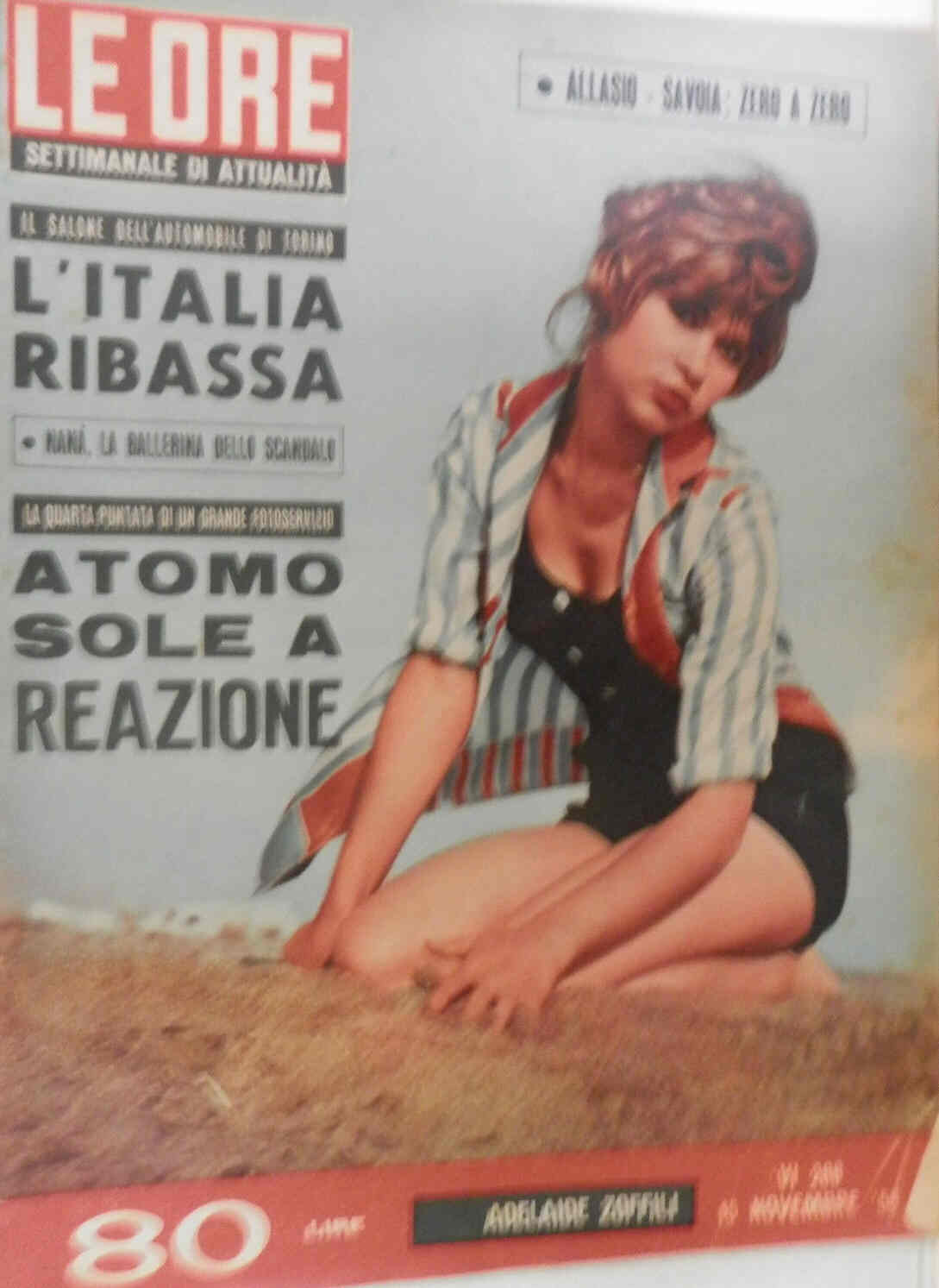 ORE | LE magazine side cover Issue 288 15 November 1958