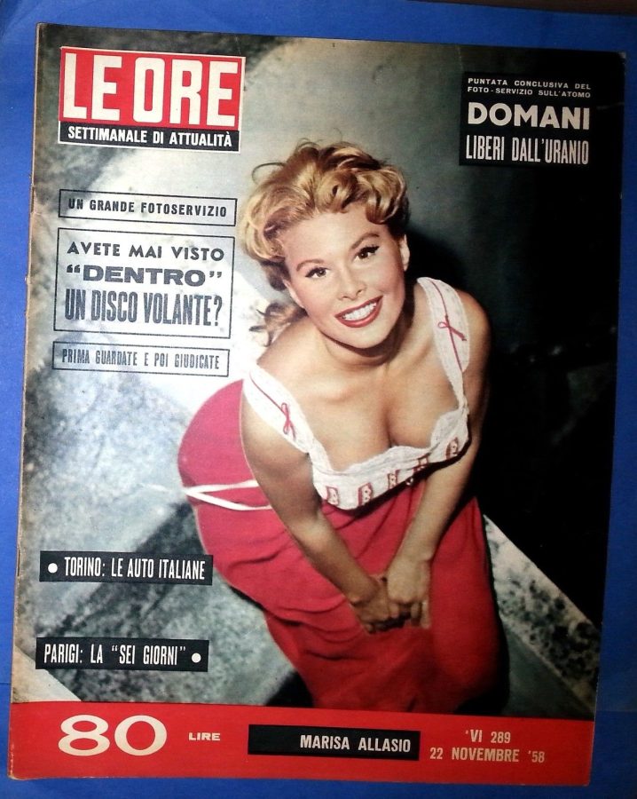 ORE | LE magazine side cover Issue 289 22 November 1958