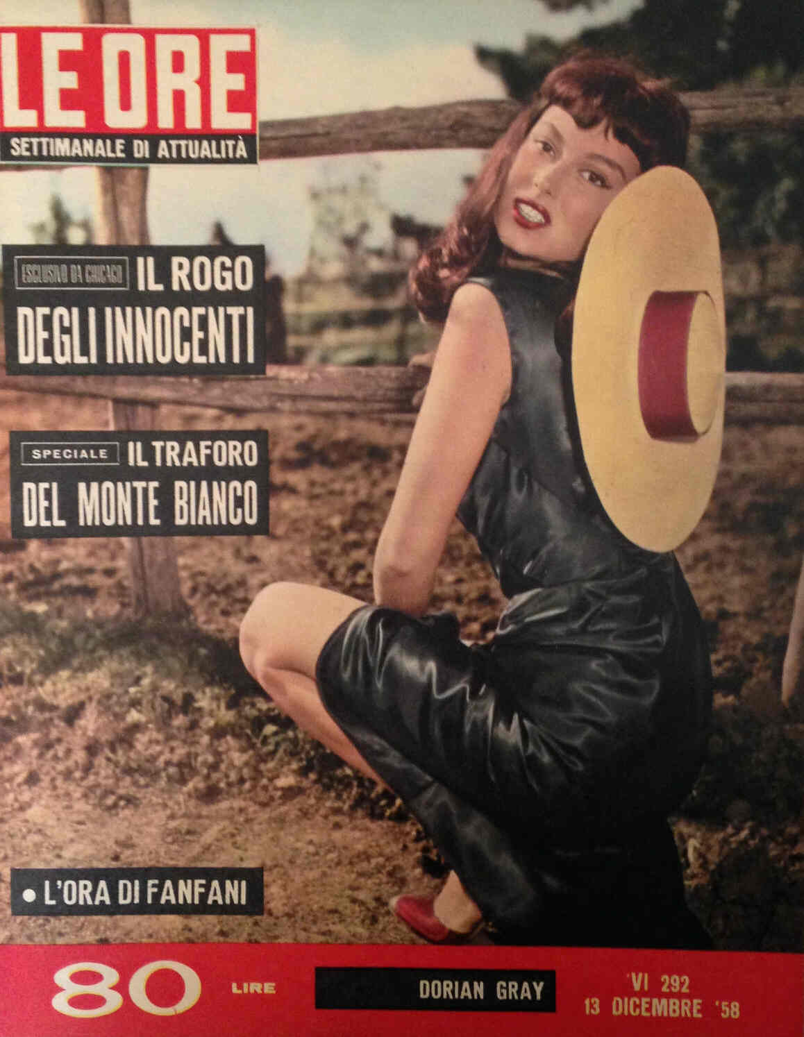 ORE | LE magazine side cover Issue 292 13 December 1958
