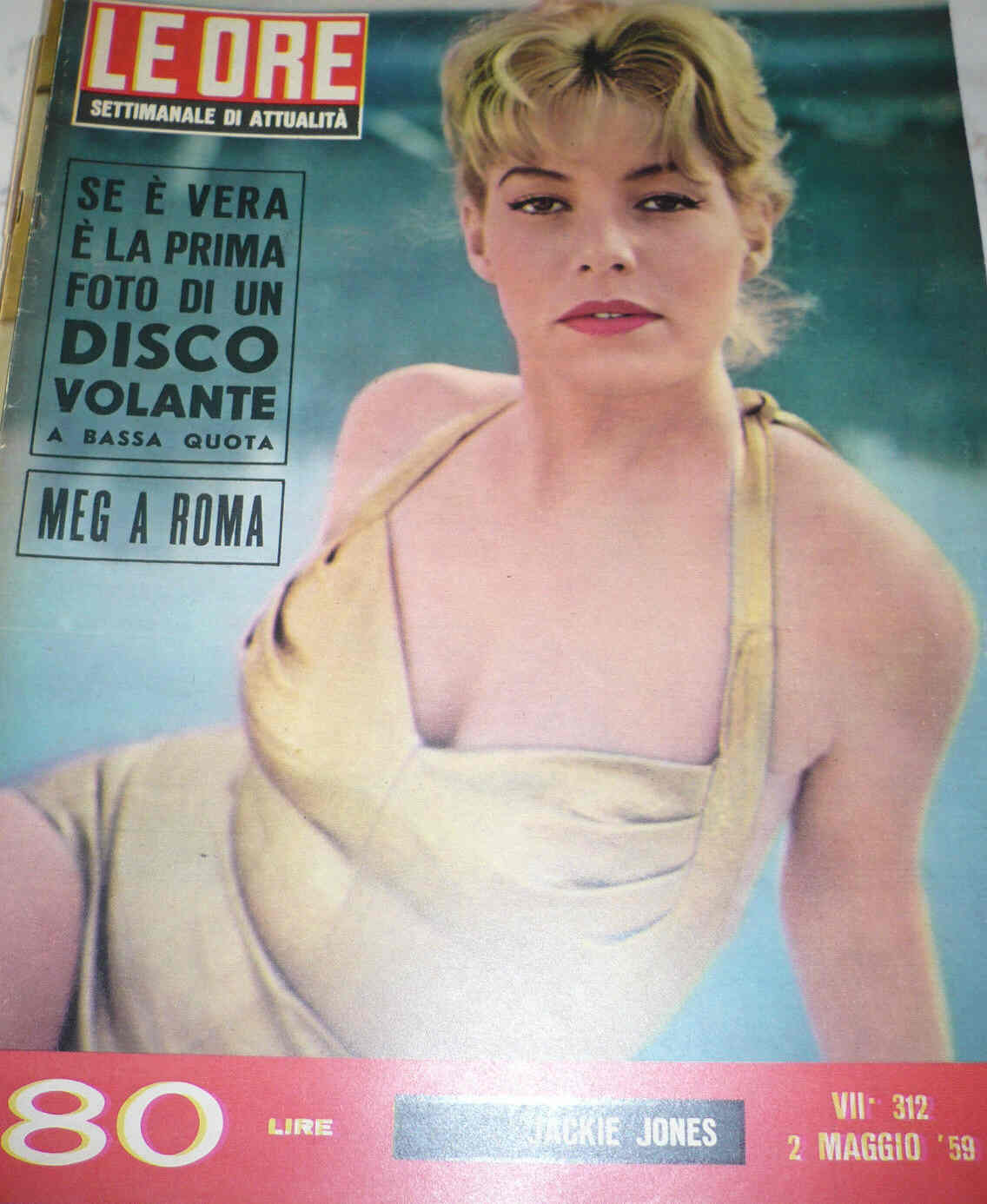ORE | LE magazine side cover Issue 312 2 May 1959