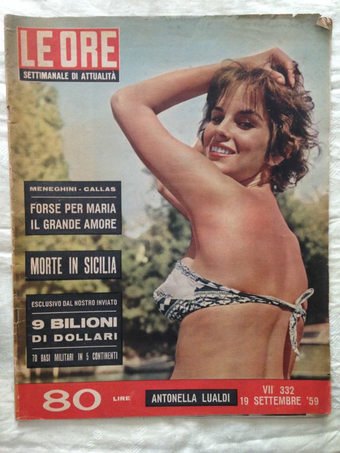 ORE | LE magazine side cover Issue 332 19 September 1959