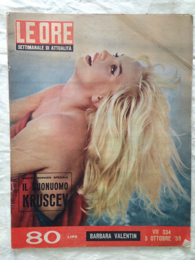 ORE | LE magazine side cover Issue 334 3 October 1959