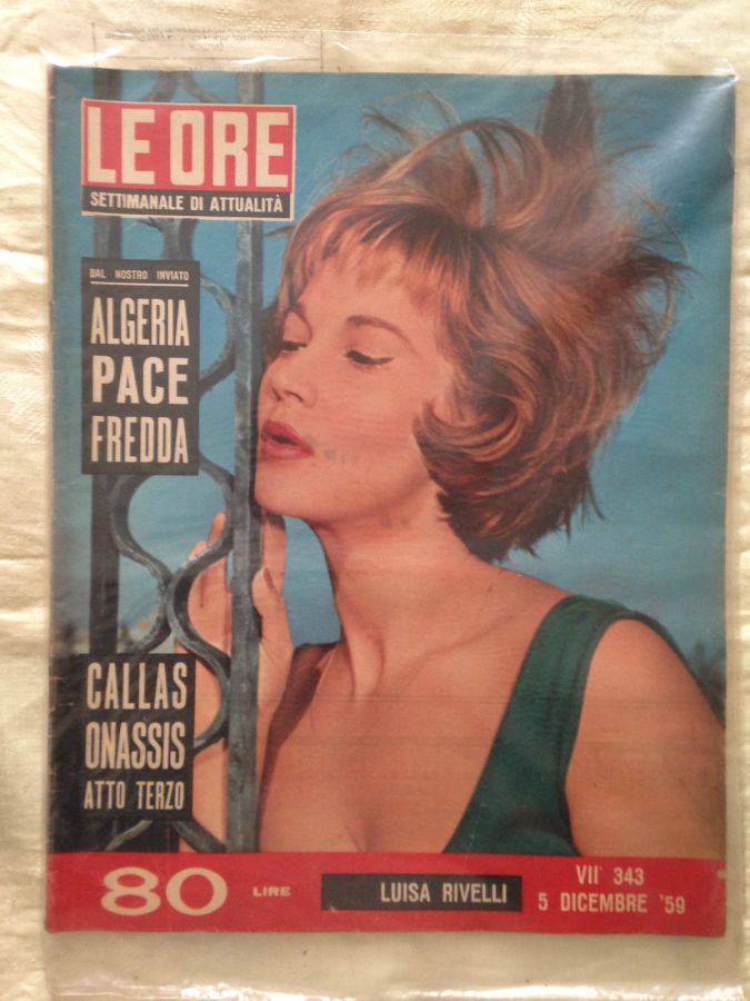 ORE | LE magazine side cover Issue 343 5 December 1959