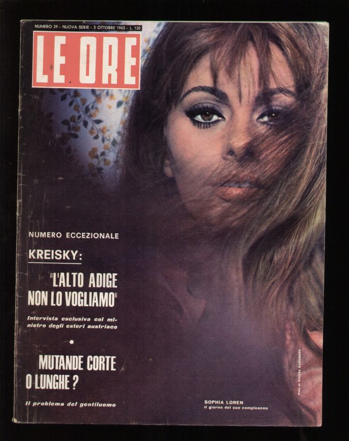ORE | LE magazine side cover Issue 39 3 October 1963