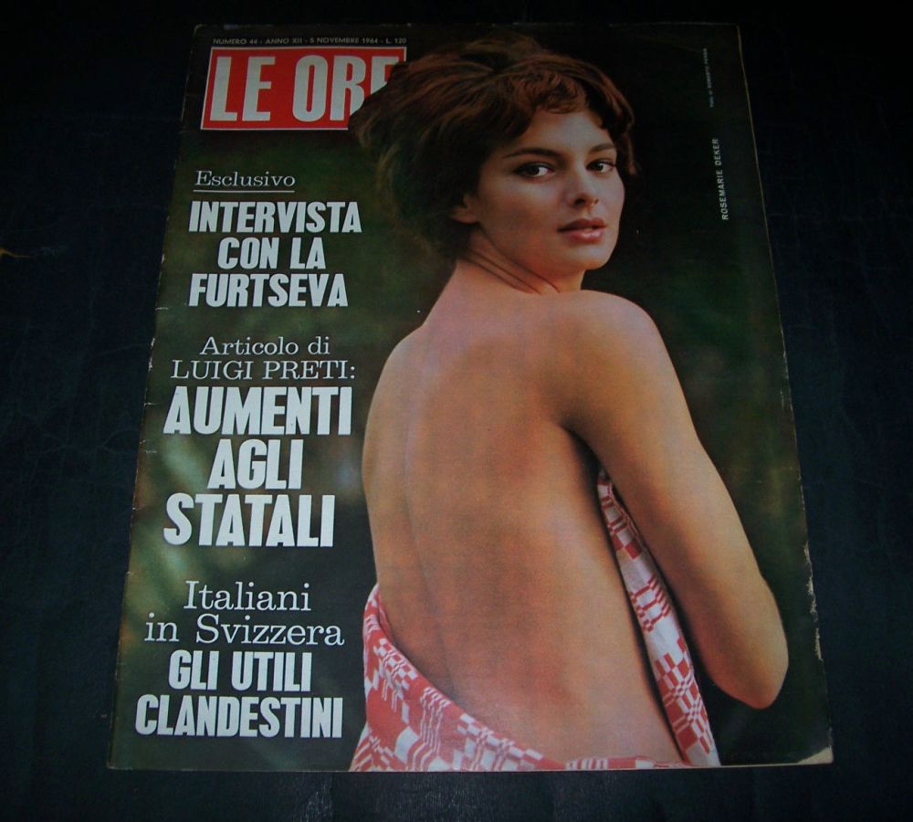 ORE | LE magazine side cover Issue 44 5 November 1964