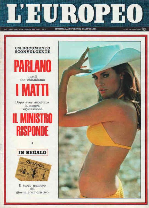 L EUROPEO magazine side cover Issue 34 24 August 1967