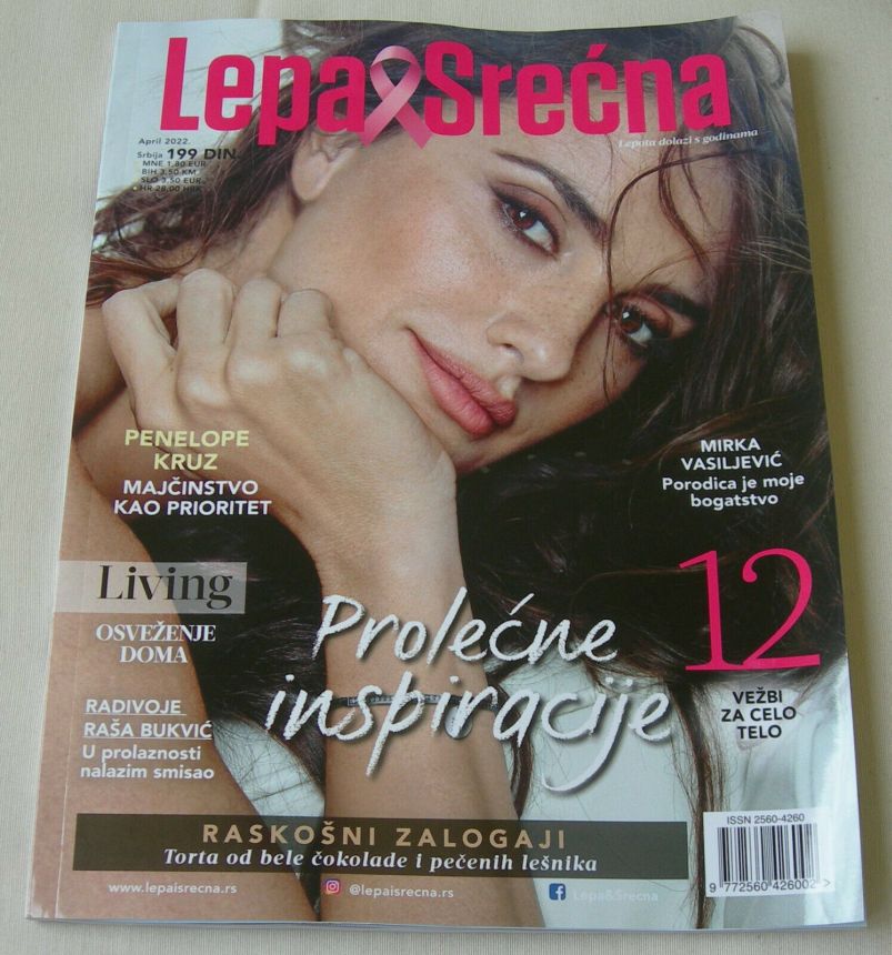 LEPA I SRECNA magazine side cover  April 2022