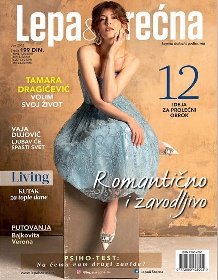 LEPA I SRECNA magazine side cover  June 2022