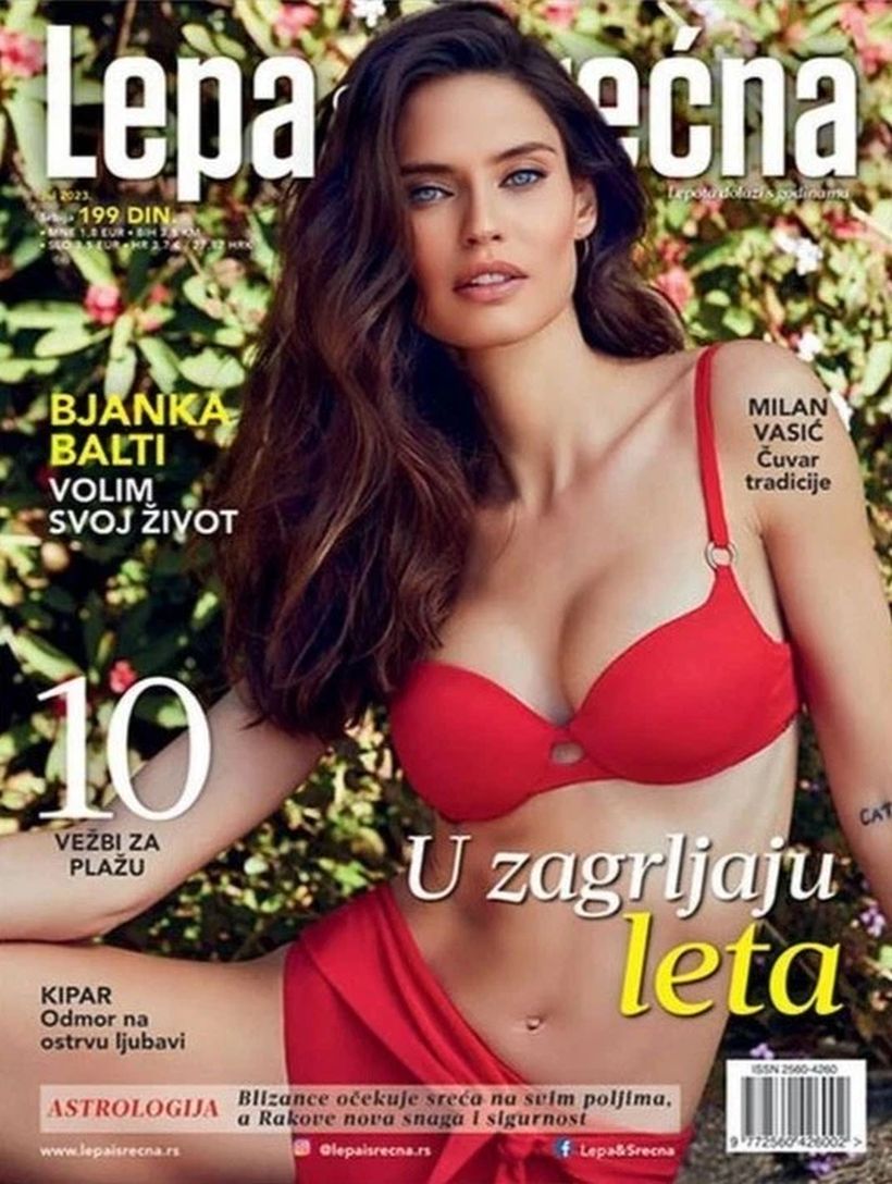 LEPA I SRECNA magazine side cover  July 2023