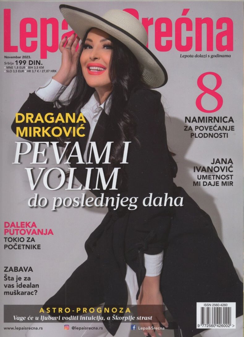 LEPA I SRECNA magazine side cover  November 2023