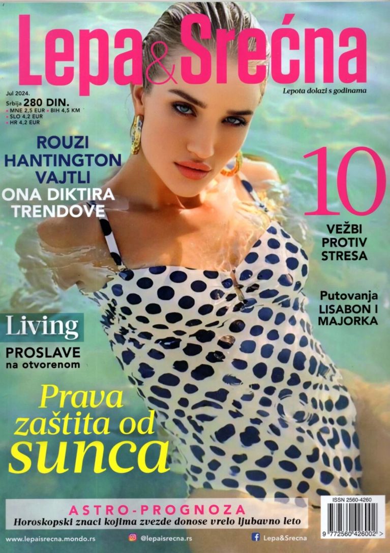 LEPA I SRECNA magazine side cover  July 2024