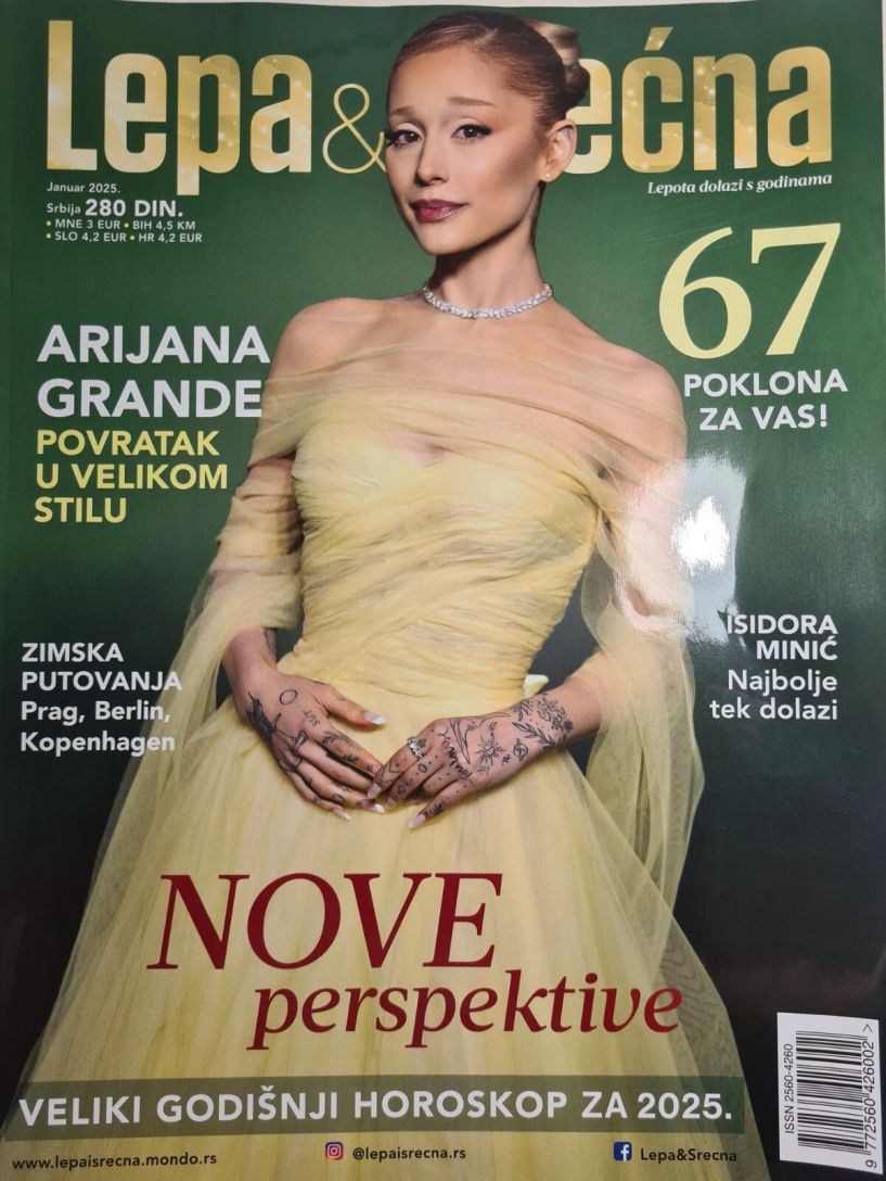 LEPA I SRECNA magazine side cover  January 2025