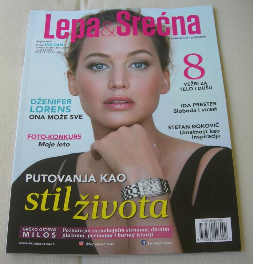 LEPA I SRECNA magazine side cover  August 2023