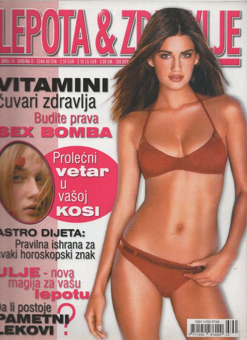 LEPOTA I ZDRAVLJE magazine side cover Issue 14  April 2002