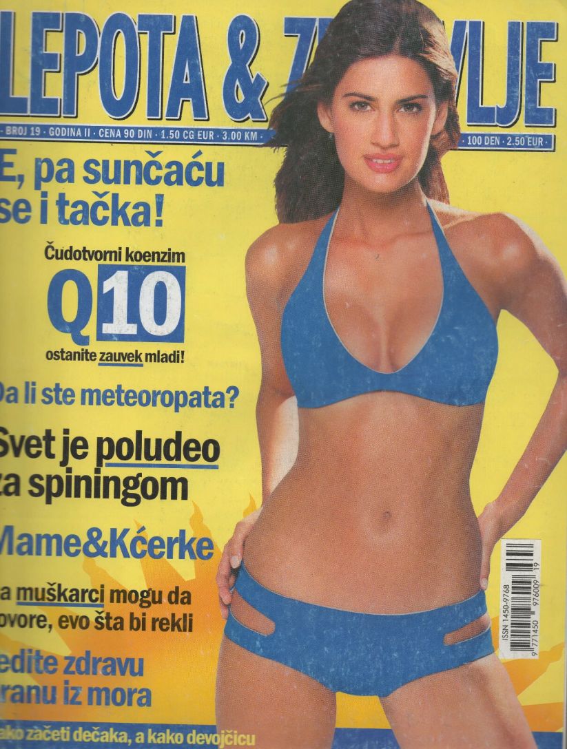 LEPOTA I ZDRAVLJE magazine side cover Issue 19  September 2002