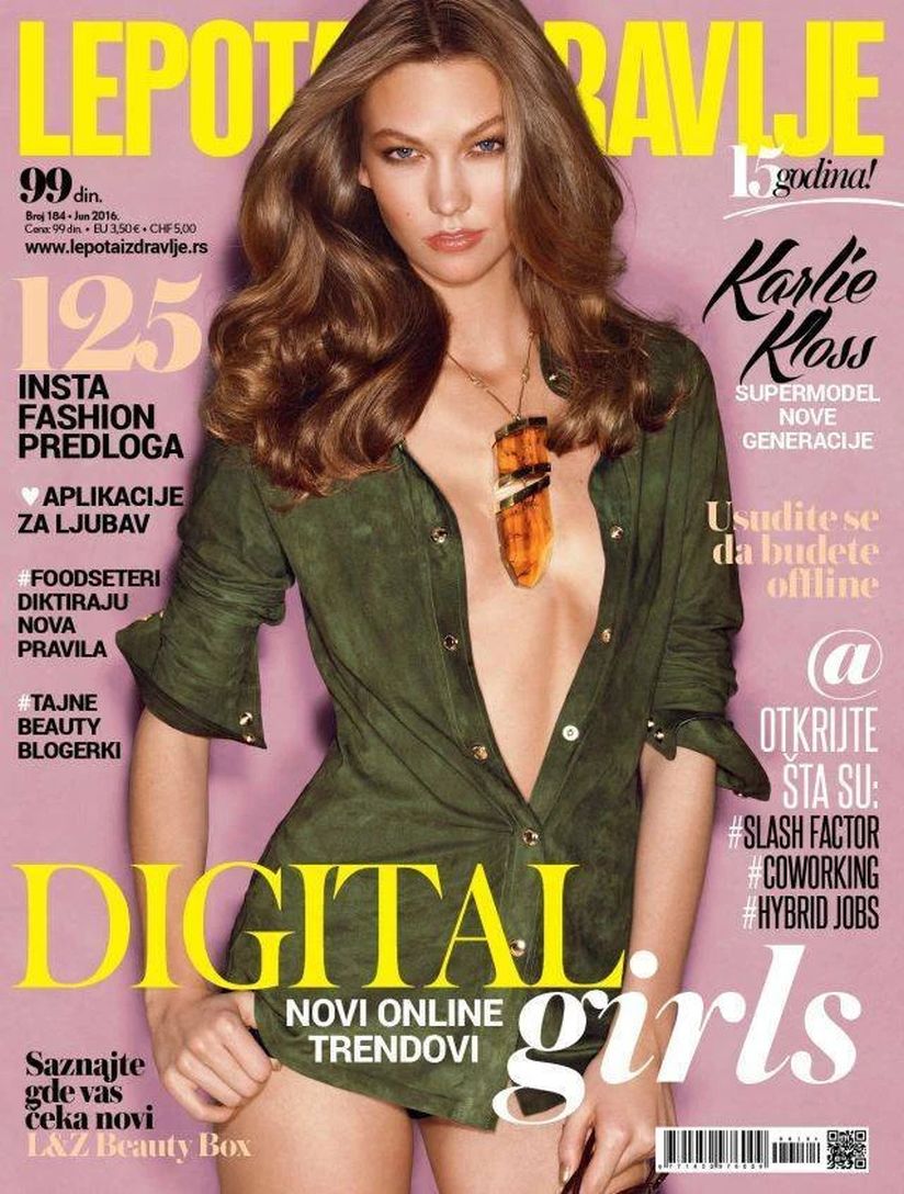 LEPOTA I ZDRAVLJE magazine side cover Issue 184  June 2016