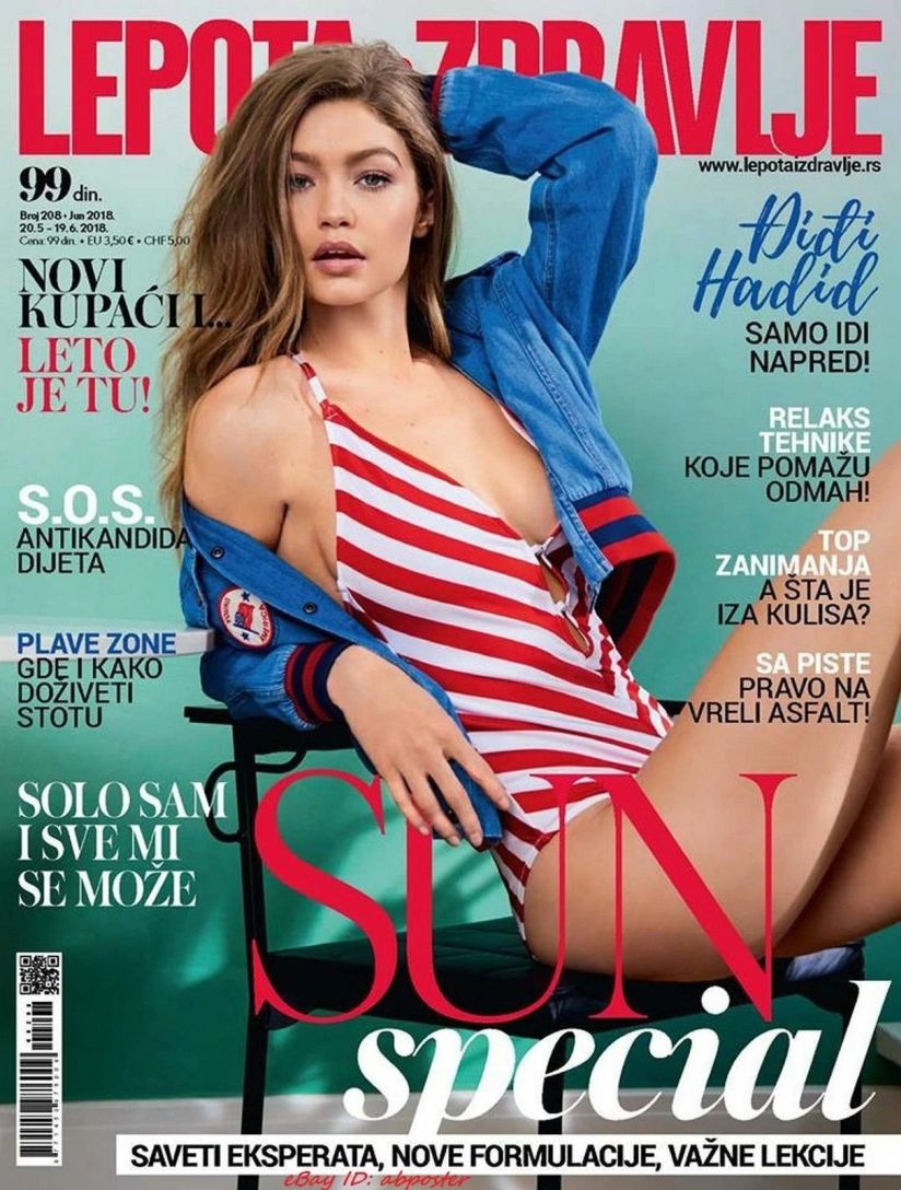 LEPOTA I ZDRAVLJE magazine side cover Issue 208  June 2018