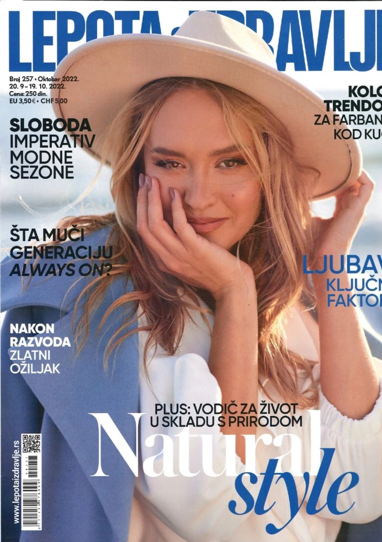 LEPOTA I ZDRAVLJE magazine side cover Issue 257  October 2022