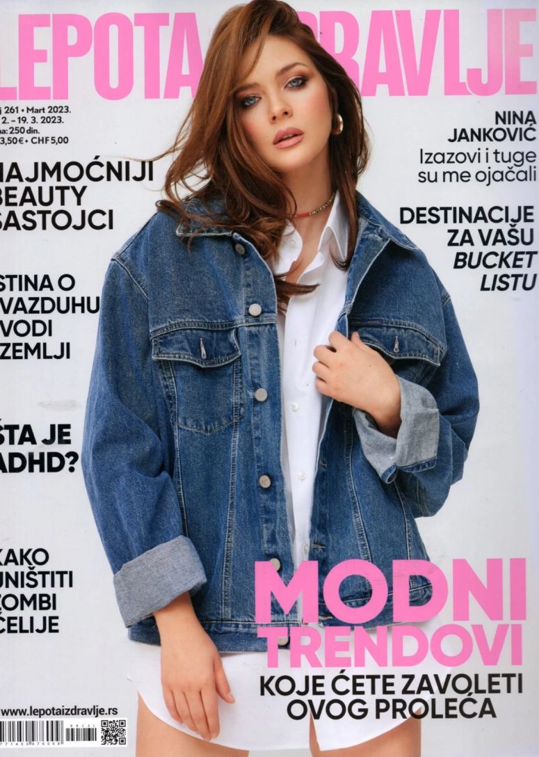 LEPOTA I ZDRAVLJE magazine side cover Issue 261  March 2023