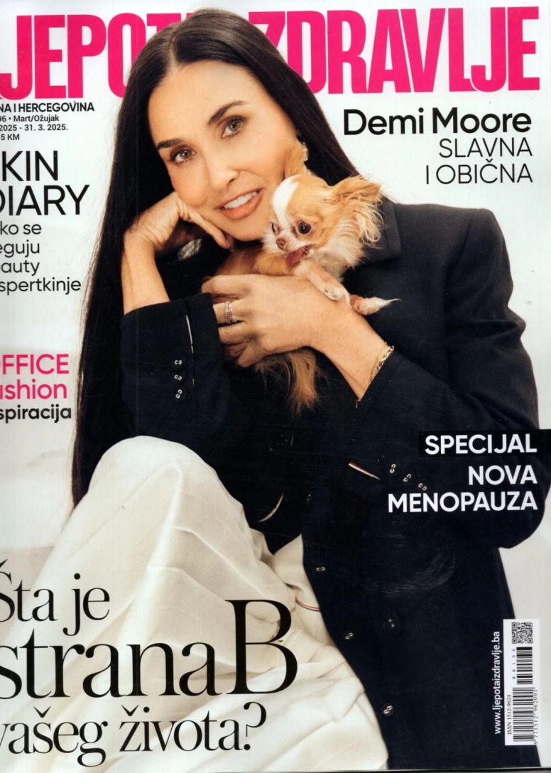 LEPOTA I ZDRAVLJE magazine side cover Issue 281  March 2025