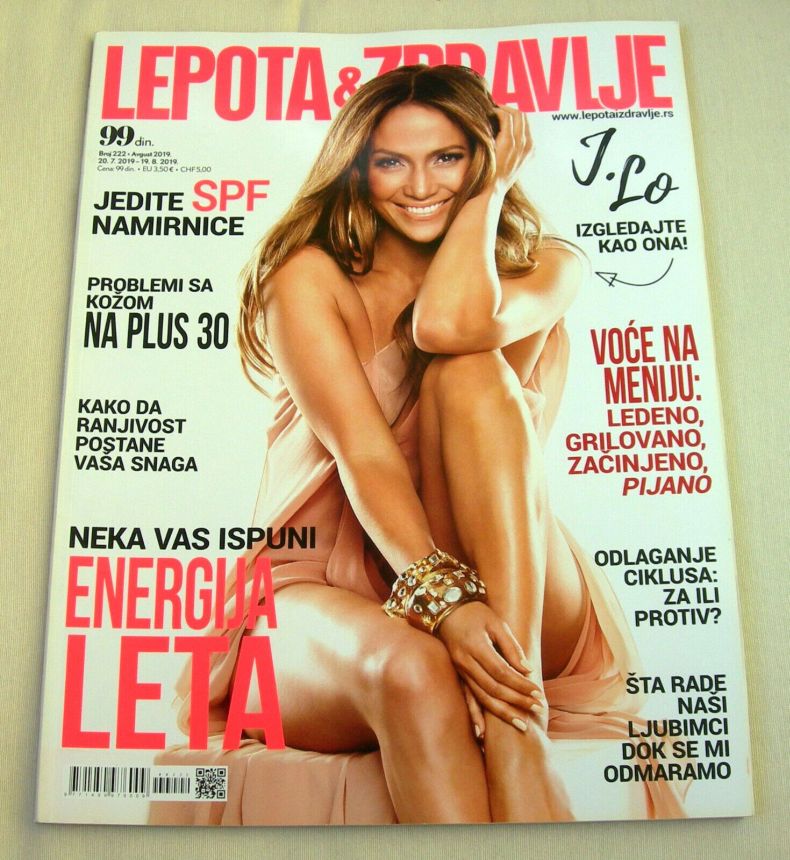 LEPOTA I ZDRAVLJE magazine side cover Issue 222  August 2019