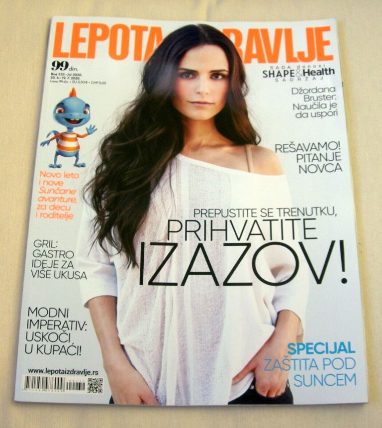 LEPOTA I ZDRAVLJE magazine side cover Issue 232  July 2020