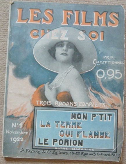 FILMS CHEZ SOI | LES magazine side cover Issue 1 November 1922