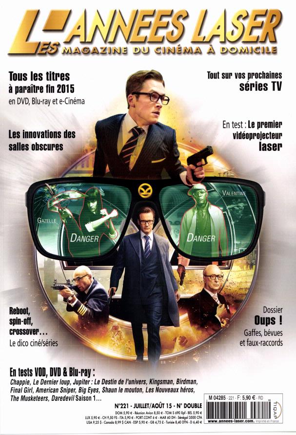 ANNEES LASER | LES magazine side cover Issue 221 July/August 2015