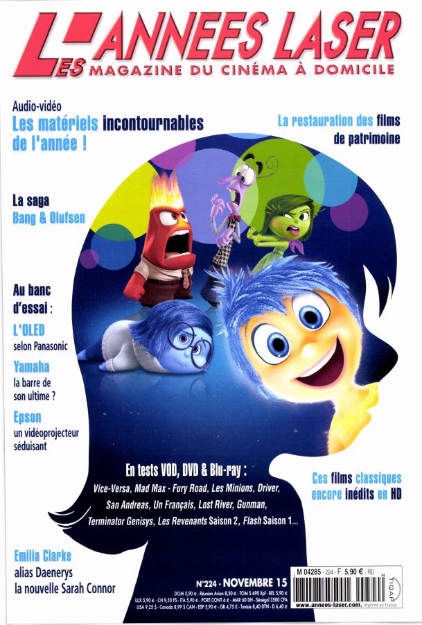 ANNEES LASER | LES magazine side cover Issue 224 November 2015