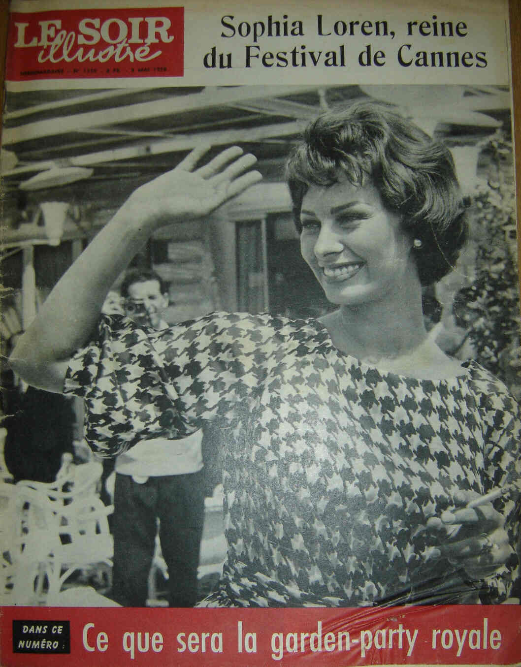 LE SOIR ILLUSTRE magazine side cover Issue 1350 8 May 1958
