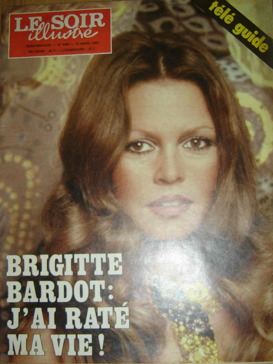 LE SOIR ILLUSTRE magazine side cover Issue 2490 13 March 1980