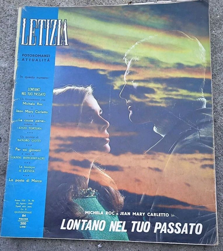 LETIZIA magazine side cover Issue 96 25 August 1968