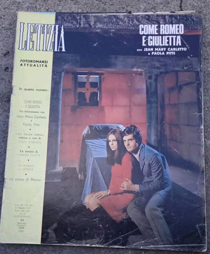 LETIZIA magazine side cover Issue 114  May 1969