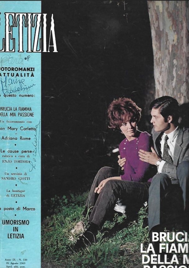 LETIZIA magazine side cover Issue 120 25 August 1969
