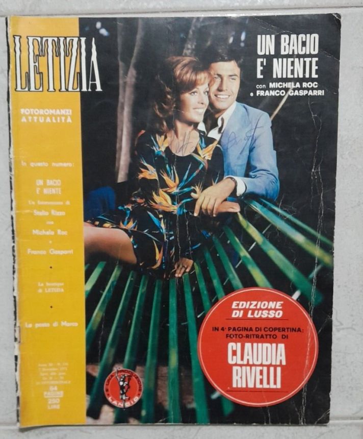 LETIZIA magazine side cover Issue 176   1971