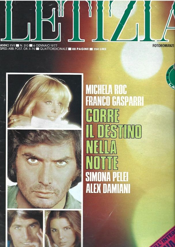 LETIZIA magazine side cover Issue 310 6 January 1977