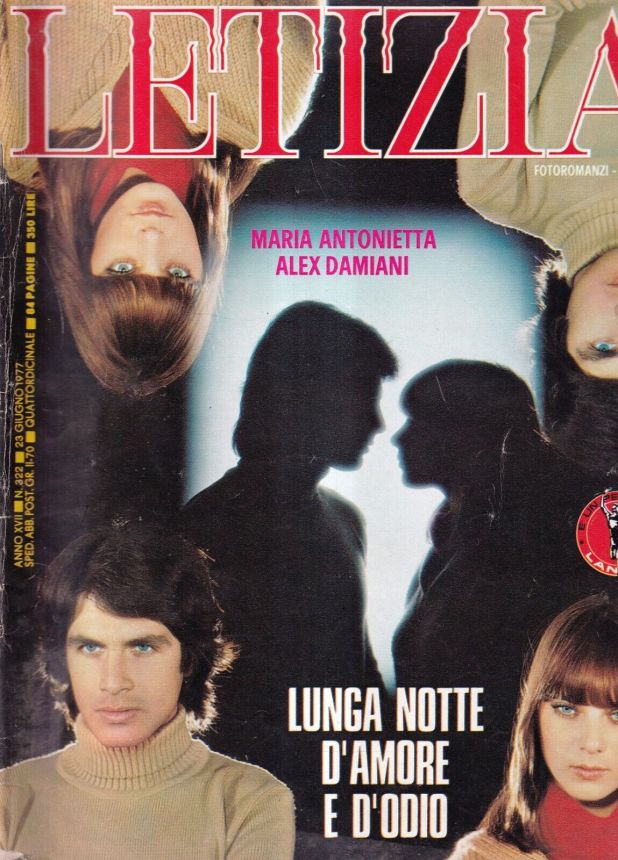 LETIZIA magazine side cover Issue 322 23 June 1977