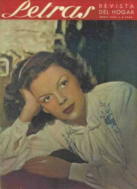 LETRAS magazine side cover April 1943