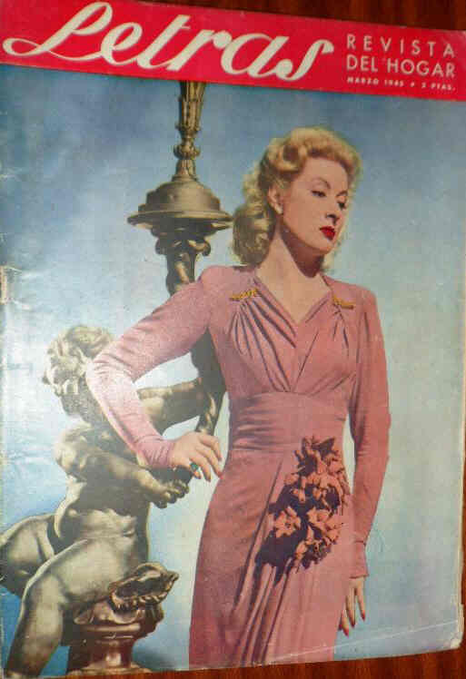 LETRAS magazine side cover March 1945