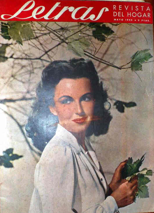 LETRAS magazine side cover May 1945