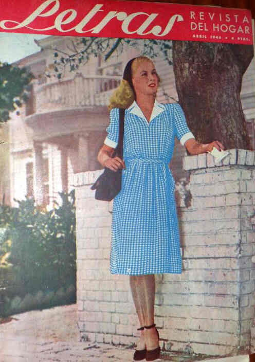 LETRAS magazine side cover April 1946